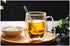 4 Pcs Clear Glass Tea Spoon Glass Stirring Spoon Stick Long Handle Coffee Stirrer Iced Tea Spoon Glass Stirring Spoon for Cocktail Tea Dessert App...