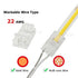 2-Pin 8mm COB LED Strip to Wire Connector Unwired Clips Solderless Adapter Terminal Extension Connection for High Density LED Strip Lights 12V 24V...
