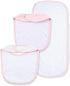 Little Me Baby Girls' 3 Piece Bib and Burp Set, Ballerina, Pink/Multi, One Size...