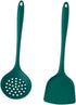 Zerodeko 1 Set Silicone Spatula Cooking Spatula Slotted Skimmer Silicone Straining Ladle Silicone Nonstick Spatula Silicone Slotted Spoon Colander...