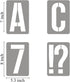 7 Inch Alphabet Letter Stencils for Painting - 42 Pack Letter and Number Stencil Templates with Signs for Painting on Wood, Reusable Numbers and L...