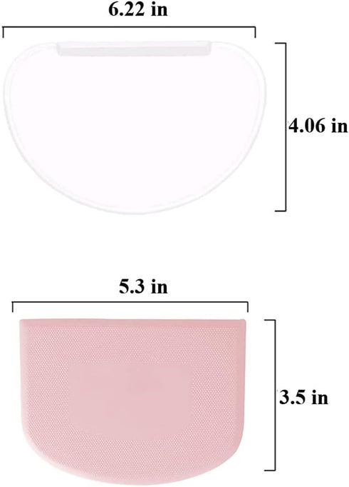Dough Bowl Scraper Silicon Pastry Scrapers Home Kitchen Food Grade PE Backing Dough Blenders Hard Cutter for Cooking Bread Cake Mixing Pastry Doug...