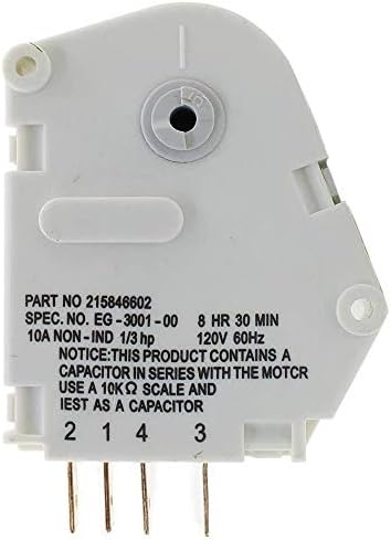 215846602 Refrigerator Defrost Timer by Seentech, Compatible with Kenmore Refrigerators – Replaces Part Number: 215846606 240371001 241621501 AP2111929 PS423801 PS423802