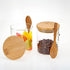 123Arts Glass Container Sugar Bowl Spice Jar Food Storage with Wooden Lid and Spoon...
