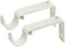 Ivilon Adjustable Brackets for Curtain Rods - for 7/8 or 1 Inch Rods. Set of 2 - Ivory...