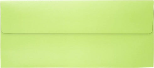 50 Pack #10 Business Envelopes for Invitations, Green Metallic with Square Flap (4 1/8 x 9 1/2 In)...