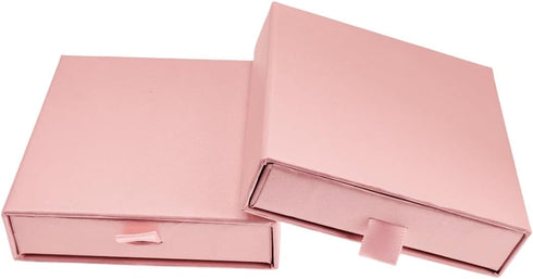 Ivosmart 2 Pack Jewelry Gift Boxes 3.5 x 3.5 x 1 Inch Cardboard Jewelry Boxes, Small Gift Boxes for Jewelry Earrings Necklaces Handmade Bangles Br...