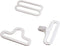 Chris.W 50 Sets Adjustable Bow Tie Hardware Clip Set, Metal Cravat Clip Hook Fastener for Necktie Strap (Silver)...