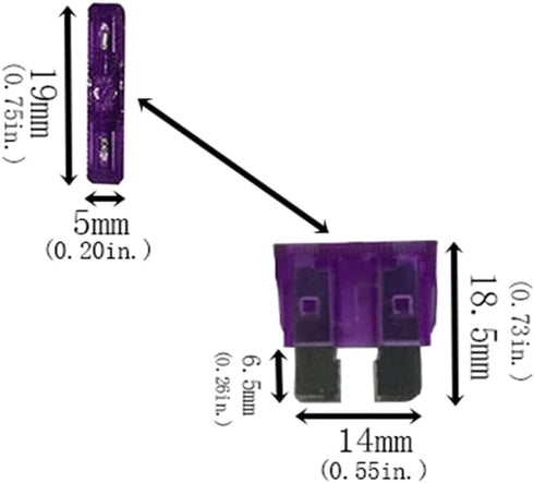 10 Pcs Auto ATC Blade Standard Fuse Holder Seat for Car Boat Truck SUV with Cover Black + 10 Pcs 10 Amp Standard Fuse...