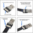 NFHK Up Angled USB 2.0 Type-A Male to Female Extension Data Flat Slim FPC Cable for FPV & Disk & Scanner & Printer 50CM...
