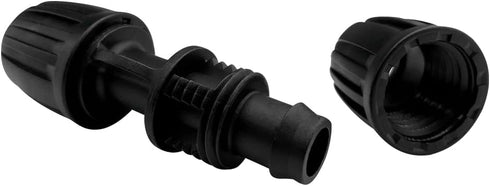 5 Pack 1/2" Drip Irrigation Fittings, Lock Barbed Straight Connectors, 1/2 inch Drip Connectors for Tubing(1/2" ID x 0.65" OD), Anti-Drop Straight...