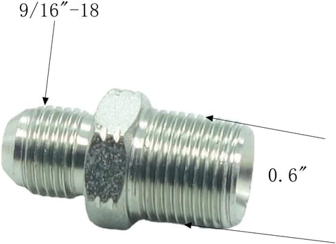 1 Piece Pipe Adapter 3/8" Male 37° Flare JIC x 3/8" Male NPT Plated Steel Hydraulic fitting...