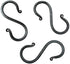 S Hook Hand Forged Metal S Hook Set of 3 Pcs Wrought Iron Handmade S Hook Heavy Duty 3.50 Inches S Hook for Hanging Plants, Pots, Coffee Mugs, Cur...