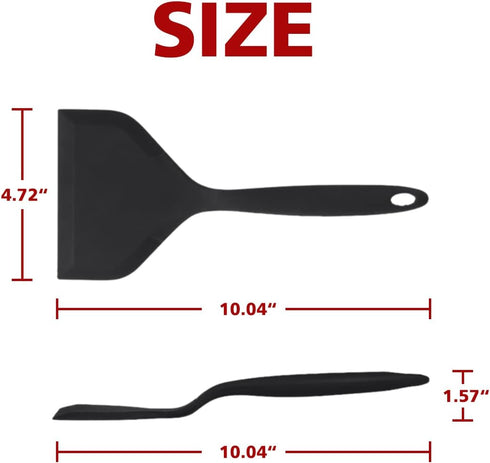 Silicone Tamagoyaki Spatula Japanese Omelette Spatula Wide Silicone Pancake Spatula Nonstick Heat-Resistant Pancake Shovel for Egg, Fish, Burgers,...