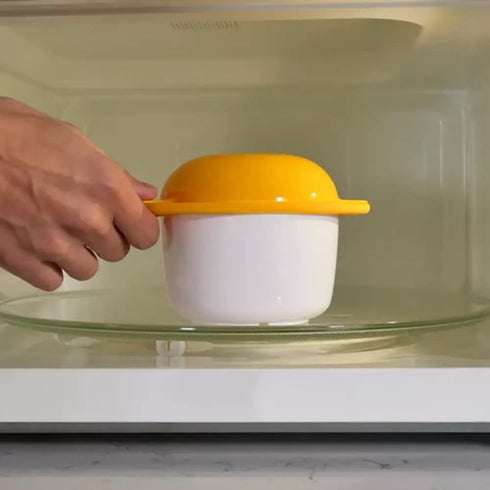 Microwave Egg Cooker Poacher Scramble Omelet Eggwich Maker with Silicone Handles Yolk Separator and Shell Cracker...