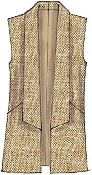 McCall's Patterns M7332 Misses' Open Front Vest & Jackets, ZZ (Large-X-Large-XX-Large)...