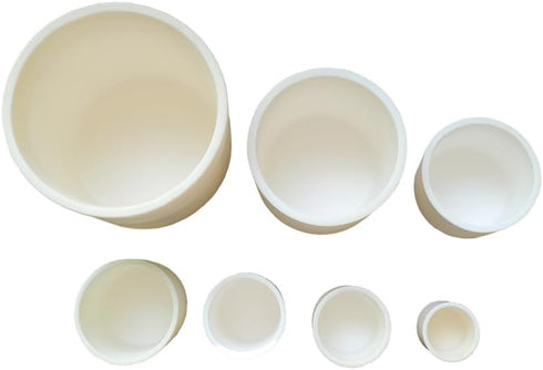OTOOLWORLD 99.3% Alumina Crucible Al2O3 Aluminum Oxide Crucible Assay Crucible for Lab Laboratory (?40*60MM)...