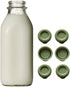 Silicone Replacement Caps | 48mm Diameter Bottle Lids That Fit Perfectly Stanpac & Libbey Milk Glass Bottles | Reusable, Long-Lasting and Easy to ...