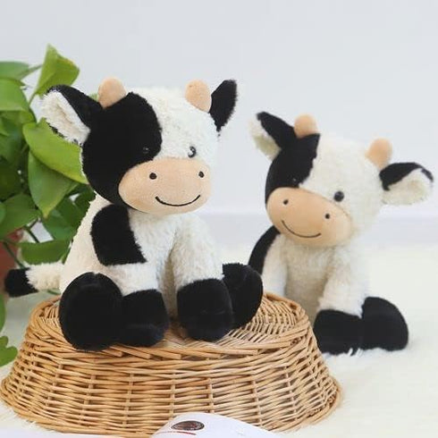 9 inches Cow Stuffed Animal Soft Plush Cute Cow Doll for Boys Girls...