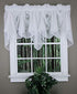 Stylemaster Splendor Batiste, 100" W X 29" L, Sheer Festoon Valance White...