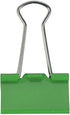 JAM PAPER Colorful Binder Clips - Medium - 1 1/4 Inch (32 mm) - Green Binderclips - 15/Pack...