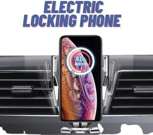 Car Wireless Charger Magnetic Automatic Car Mount Phone Holder for iPhone 15 Pro Max 14 Pro Max Samsung Galaxy Note 10w Fast Charger (Gold)...