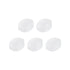MECCANIXITY Magnetic Stirrer Mixer Stir Bar Rod 8mm(0.31") x6mm Olive Shape PTFE Coating Magnet White for Laboratory 5Pcs...