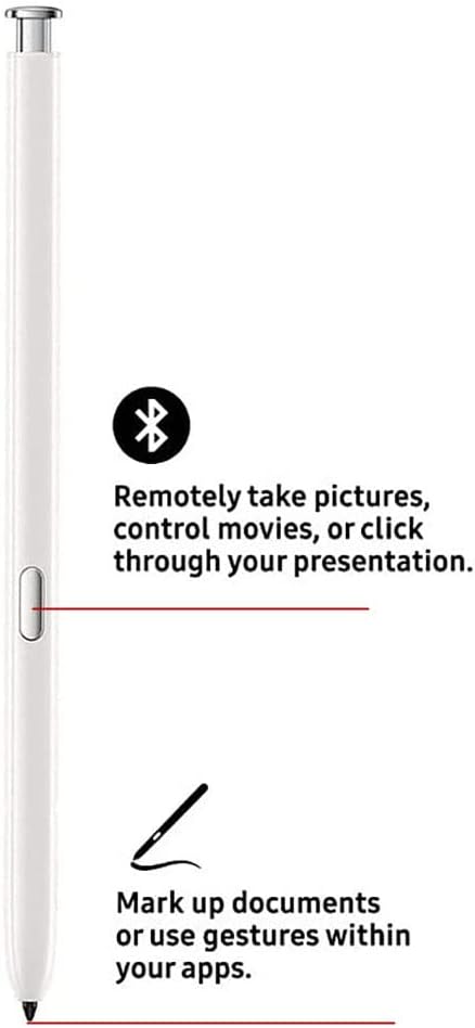 Note 20 S Pen (WithBluetooth) Replacement for Samsung Galaxy Note 20 Note 20 Ultra 5G Stylus Touch S Pen with Tips/Nibs (White)...