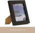 Klikel 5x5 Black Picture Frame - Made of Real Wood With Glass Photo Protector - Wall Hanging And Table Standing Display...