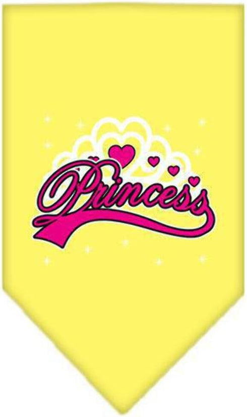 Mirage Pet Products I'm a Princess Screen Print Bandana for Pets, Large, Yellow...