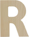 Wooden Letter R Cutouts 8", Wooden Letters for Wall Decor, Home Decor, Crafts, and Party Decorations by Woodpeckers...