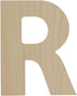 Wooden Letter R Cutouts 8", Wooden Letters for Wall Decor, Home Decor, Crafts, and Party Decorations by Woodpeckers...