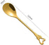 10 Pieces Stainless Steel Heart Butterfly Coffee Spoon Dessert Spoon Sugar Spoon Ice Cream Spoon Stirring Spoon Tea Spoon Set for Tableware Kitche...