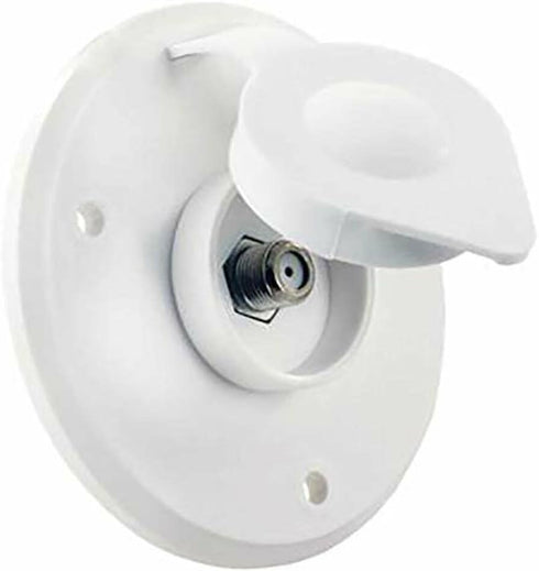 THETFORD RV Camper Coaxial Antenna/Cable TV Plate Large Jack Cover Polar White PN 94320...