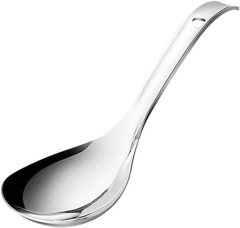 Luxshiny Rice Scooper Stainless Steel Rice Spoon, Rice Paddle Large Soup Spoon Kitchen Utensil for Home Kitchen Stainless Steel Spoon...