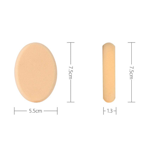 Oval Puff 2 Packs Skin Tone and Pink Make-up Egg Air Cushion Puff Beauty Egg Foundation Sponge Professional Makeup Sponge Wet and Dry...