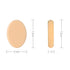 Oval Puff 2 Packs Skin Tone and Pink Make-up Egg Air Cushion Puff Beauty Egg Foundation Sponge Professional Makeup Sponge Wet and Dry...