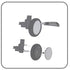 Stroller Bearing Wheel, Rear Wheel Replacement Compatible for Babyzen YOYO YOYO+ 6+...