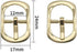 12Pcs Alloy Metal Single Prong Pin Buckles Center Bar Buckles Shoes Strap Watch Belt Buckles Bag Purse Making Hardware Craft Accessories (3 Colors...