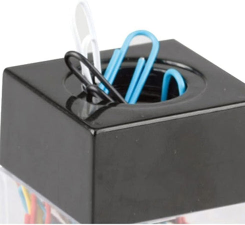 Clear Paper Clip Dispenser Pushpin Storage For Case Thumbtack Dispenser Metal Pin Organizer Holder Box Paper Clip Dispenser Large For Desk Supplie...