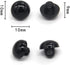 100PCS 10mm Black Safety Eyes Buttons Plastic Solid Domed Round Beads, for Clothing, for Shirts, Skirts, Coat, for Doll Animal Stuffed Toys, Handm...