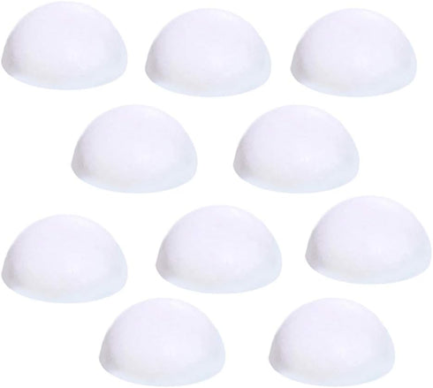 10pcs White Foam Half Ball Christmas Craft Ornaments, 2inch(Diameter)...