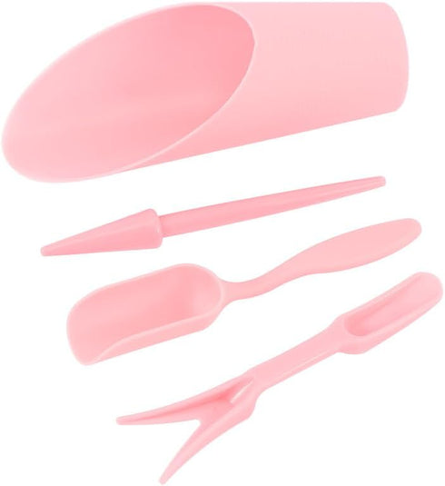 4 Pcs Succulent Plant Care Gardening Tools Set-Succulent Miniature Fairy Garden Hand Tools for Transplanting,Digging,Weeding,Planting(pink)...