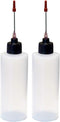 2-4oz Plastic Squeeze Bottles with 1.5 inch Stainless Steel Applicators...