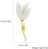 Elegant Enamel Tulip Flower Brooch Pins, AILUOR Fashion Opal Crystal Rhinestone Flower Corsage Scarf Pins Jewelry Accessories Clothing Bouquet Bro...