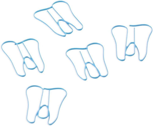20PCS Blue Tooth Shape Paper Clips, Funny Large Binder File Clips Page Holder Bookmarks, for Home Office...