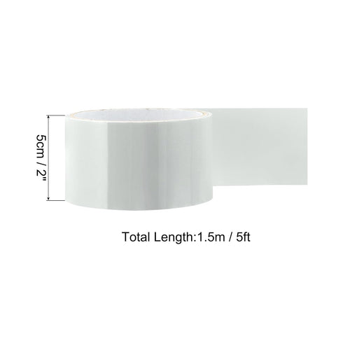 PATIKIL Waterproof Patch Seal Tape 2 in x 5 Ft, PVC Leak Proof Repair Tape Instant Sealing for HVAC Ducts, Roof Crack, Hoses Pipes, Awning, White...