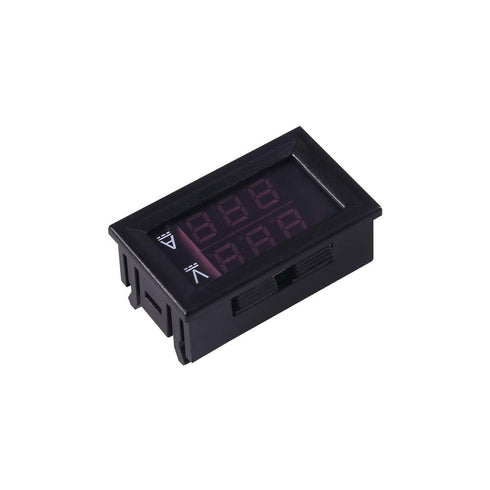 2pcs 0.28" LED Voltmeter Ammeter, Red and Blue Digital Multimeter Display Voltage Current Tester,DC 0-100V 10A Detector Voltage Current Meter Pane...