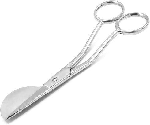 6-Inch Stainless Steel Applique Scissors Offset Handle - Duckbill Blade...