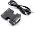 HDMI to VGA Adapter, 1080P 60Hz, with 3.5mm Audio Cable, Compatible for Laptop Computer to TV Projector Monitor...